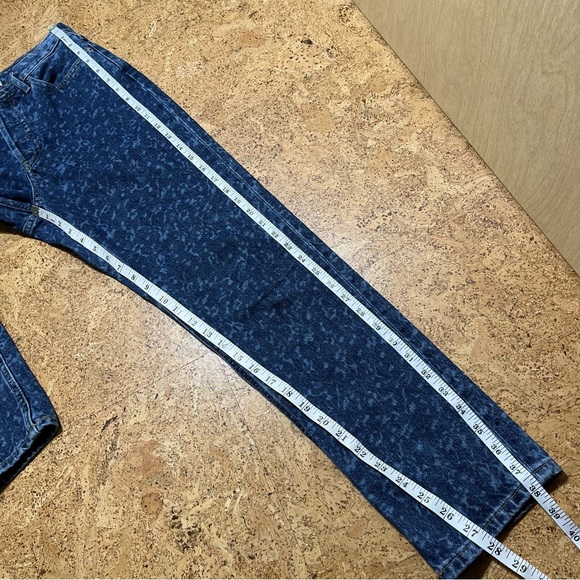 Everlane Wm’s The 90s Cheeky Organic Cotton Jean In Dark Painterly Strokes Sz 25 - Picture 16 of 16